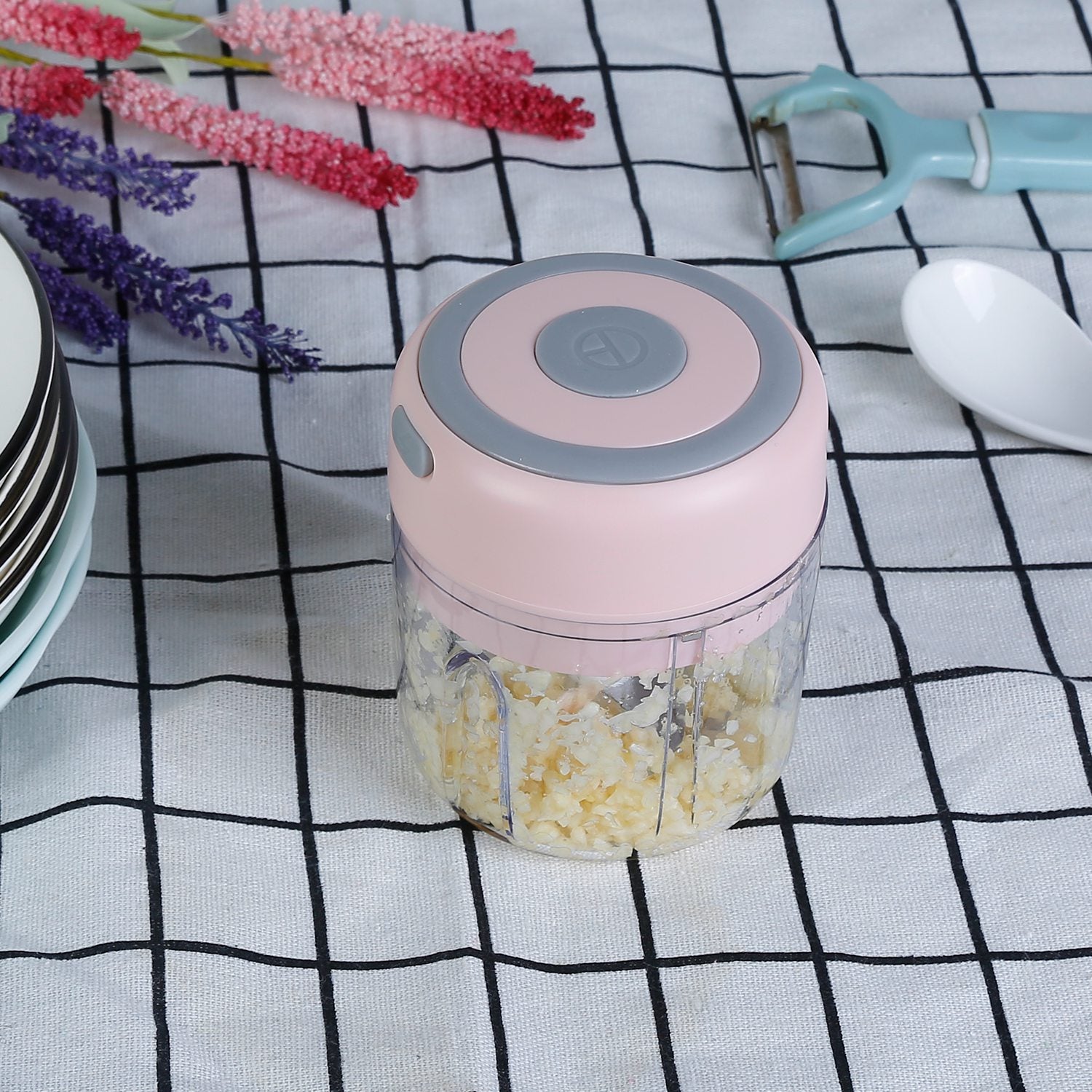Smaritez™ Mini Electric Garlic Chopper  USB Rechargeable